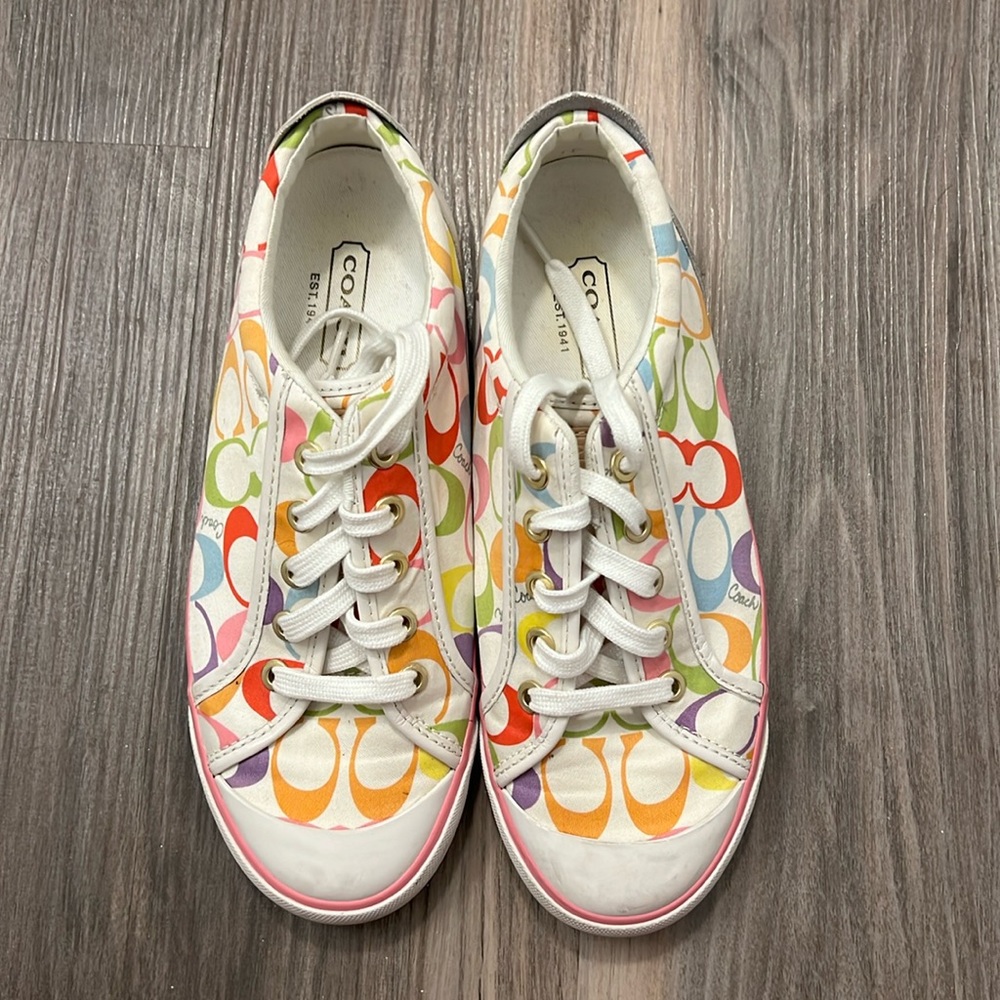 Rainbow Coach Tennis Shoes